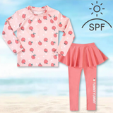 Traje de Baño Manga Larga SPF UV50+ Falda Pantalón Melocotón
