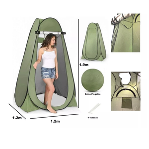 Carpa Caseta De Baño Vestidor Portátil  Camping Comodidad Privacidad Al Aire Libre