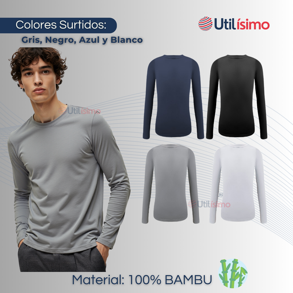 Camiseta Bambu Juvenil Redondo Colores Surtidos