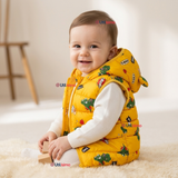 Parka Con Capucha Sin Manga Bebe Niño Infantil