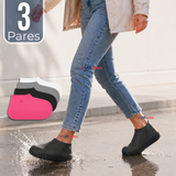 Pack 3 Pares Fundas Cubre Zapatos Mujer Impermeable Surtidas Silicona Antideslizante
