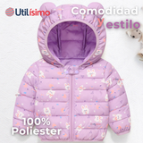 Parka Térmica Con Capucha Y Orejitas Estampado Conejito Niña