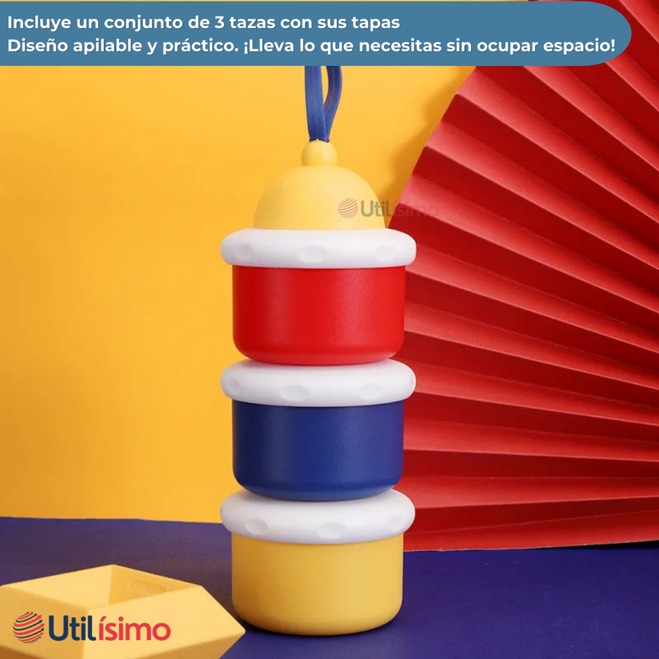Dispensador De Alimentos Portátil Para Bebés Multicapa Libre de BPA