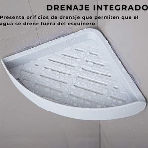 Esquinero De Baño Organizador Con Soporte Adhesivo