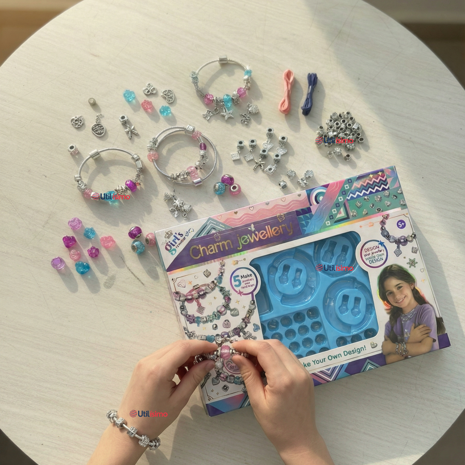 Kit De Mostacillas Juguete Para Armar Crear Pulseras Y Collares Niñas