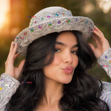 Sombrero Gorro Caporal Mujer Fiestas Patrias Blanco Baile Típico