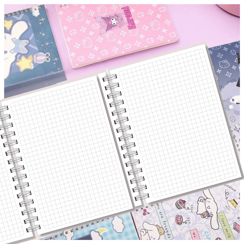 Pack 10 Cuadernos Universitarios Kuromi Marca Pro Arte Diseños Surtidos 100 Hojas