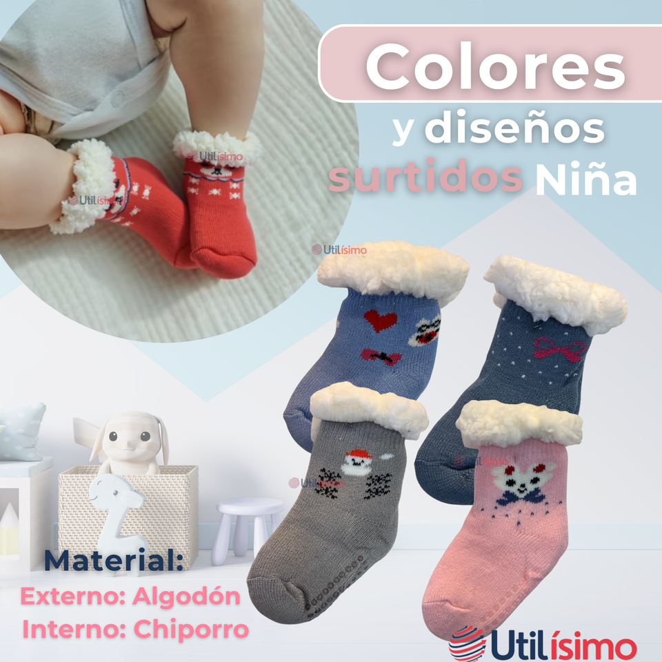 Calcetines de Chiporro Niña Antideslizante Colores Surtidos