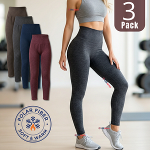 Pack 3 Calzas Lola Reductoras Sin Costura Tiro Alto Interior Con Polar