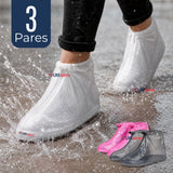 Pack 3 Pares Fundas Cubre Calzado Impermeables Aislante Lluvia Surtido Mujer