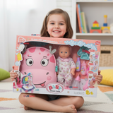 Muñeca Bebe Juguete Con Set Para Baño Con Accesorios