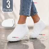 Pack 3 Pares Fundas Cubre Zapatos Blanco Impermeable Surtidas Silicona Antideslizante