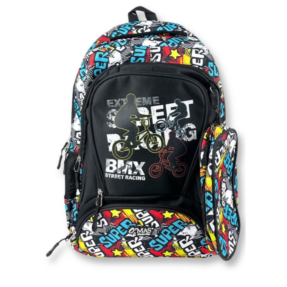 Mochila Con Lonchera Y Estuche 45cm Escolar Niño