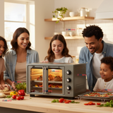 Horno con freidora de aire Oster® de 35 litros, puertas francesas, TSSTTV35FDMAFNS