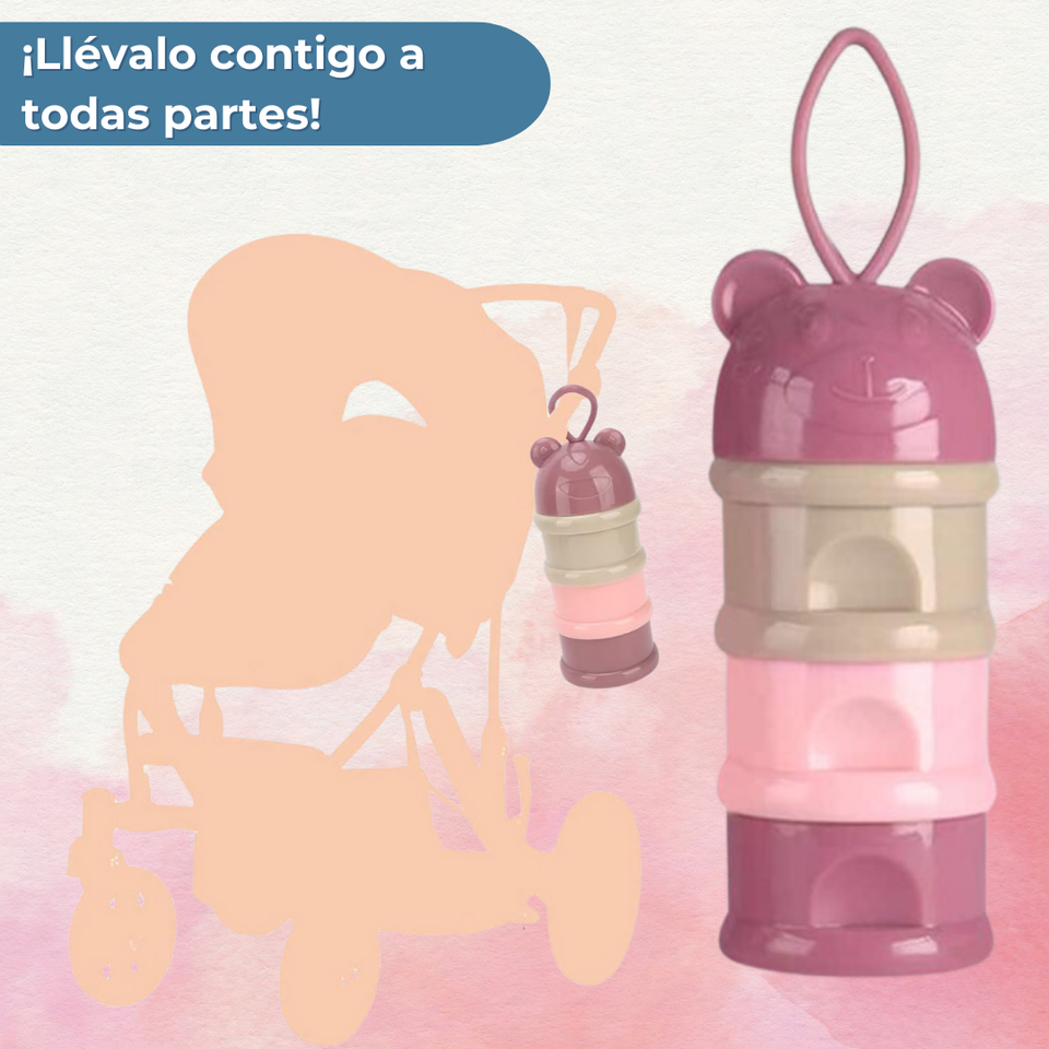 Dispensador De Alimentos Portátil Multicapa Libre de BPA  Bebés Niño Niña