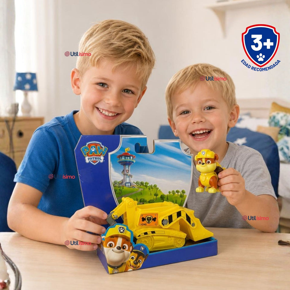 Paw Patrol Bulldozer de Rubble Excavadora Juguete Niños