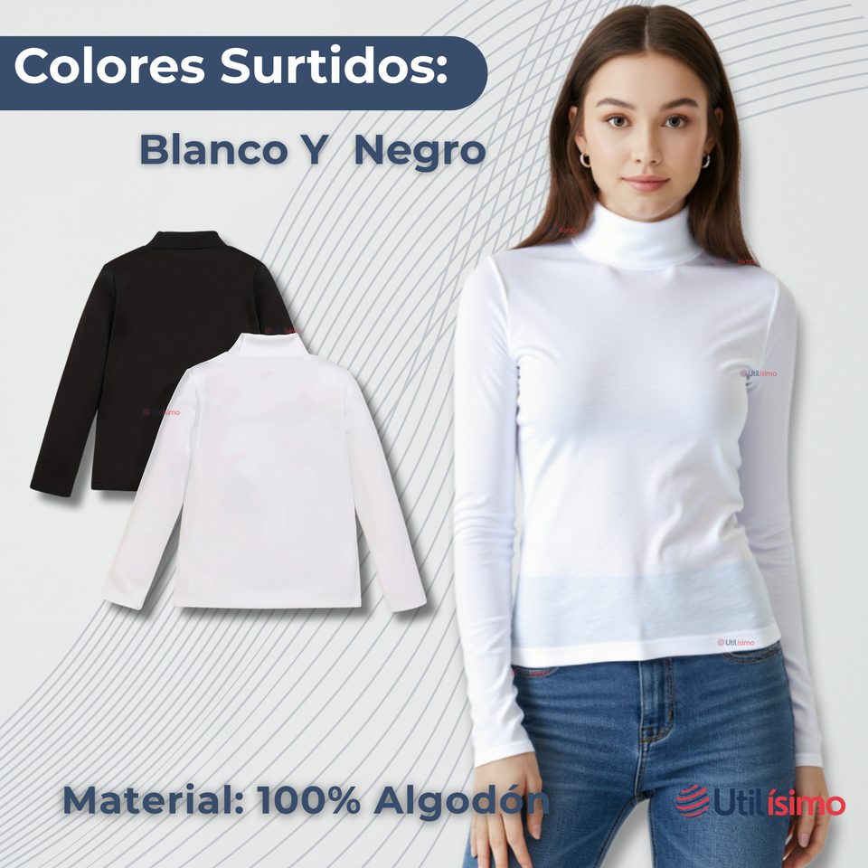 Pack 3 Camiseta Beatle Algodón Primera Capa Juvenil Niña Polera Surtido