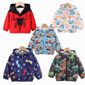 Cortaviento Impermeable Chaqueta Estampado Niño Y Bebé Jump Kids