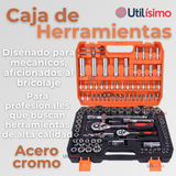 Set Caja de Herramientas Con Kit de Juego Dados Chicharra 108 Piezas