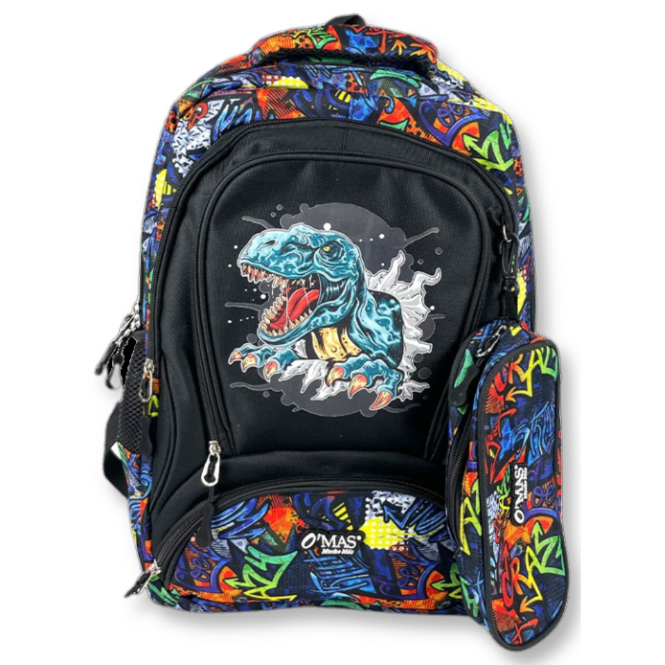 Mochila Con Lonchera Y Estuche 45cm Escolar Niño