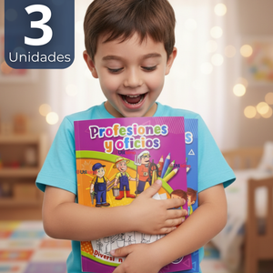 Pack 3 Libros Para Colorear Pintar Educativo Con Stickers Diseños Surtidos