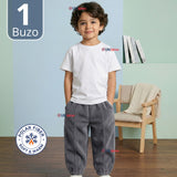 Buzo Solo Pantalón Gris Bebé Niño Forrado Polar