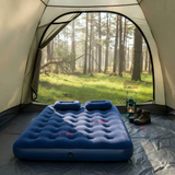 Colchón Inflable 2 Plazas Camping Más Inflador Y Dos Almohadas Bestway