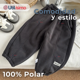 Buzo Bebé Niño Forrado en Polar Gris Pantalón