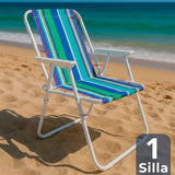Silla Plegable Portátil Playa Camping Picnic Exteriores