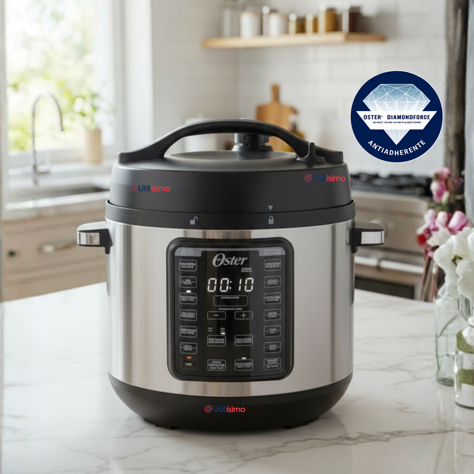 Oster Multiolla, Turbo, 7.5 L de Capacidad, con 14 Funciones Predeterminadas, Recubrimiento Oster DiamondForce, CKSTPCECT75DF
