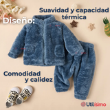 Conjunto Frizado Polar 2 Piezas Niño Azul
