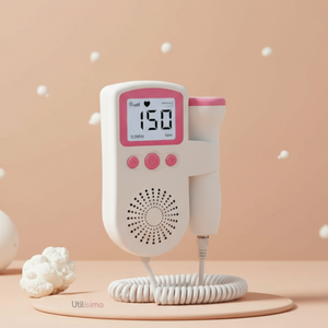 Monitor Fetal Doppler Latidos Fetales Corazón Bebé Blanco Rosa