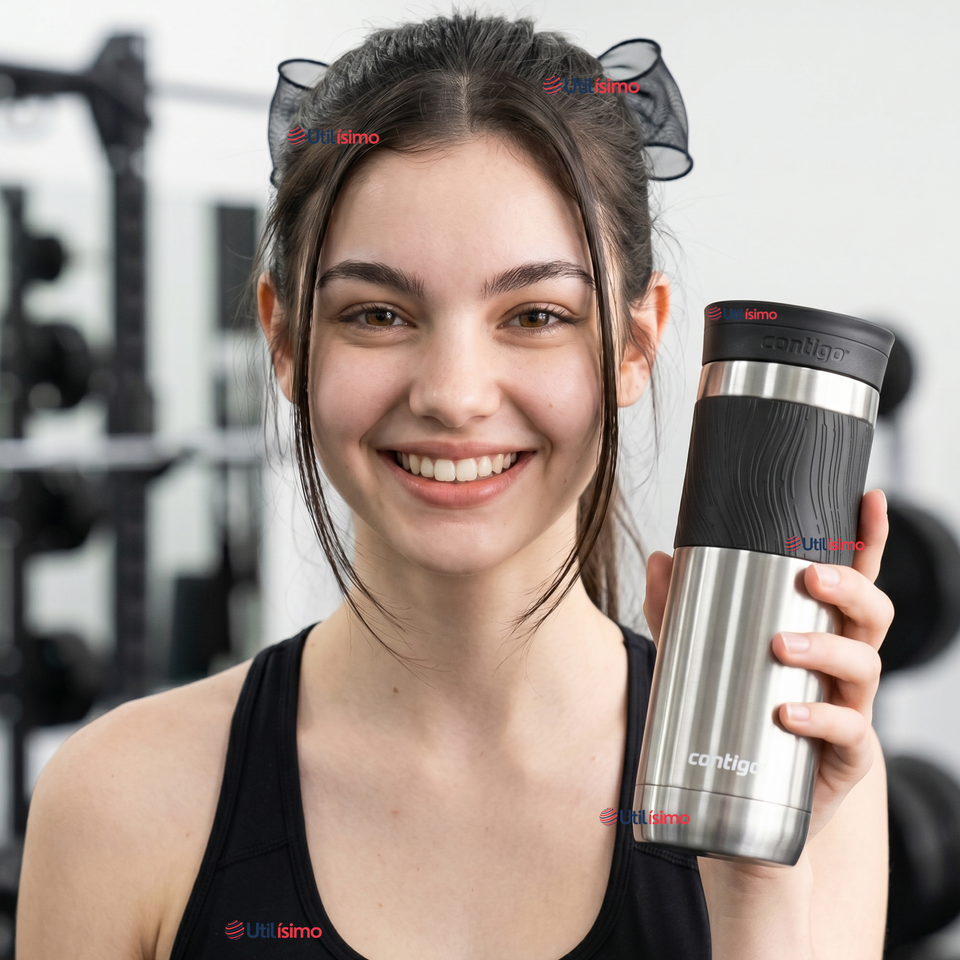Vaso Térmico Contigo Byron Acero Inoxidable 2.0 Snapseal 710 Ml Plateado