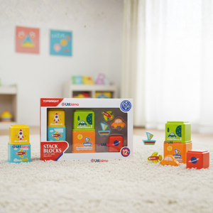 Juego Didáctico Bebé Encaje Apilable Torre Con Figuras Niña y Niño