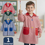 Delantal Párvulo Niño Cotona Escolar Colegio