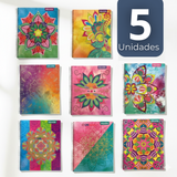 Pack 5 Cuadernos Universitario Mandalas Proarte 7mm 100 hojas Diseños Surtidos