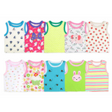 Pack 5 Poleras de Algodón Sin Manga Niñas Tedmimak Surtido