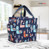 Lonchera Térmica Portátil Estampada Impermeable con Aislamiento