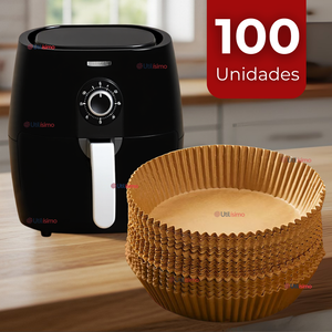 Kit De 100 Unidades Forros Desechables Antiadherentes Papel Para Freidora De Aire