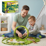 Pista Carreras de Auto Juguete Flexible Dinosaurio 120 Piezas