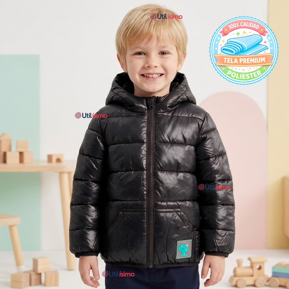 Parka Dinosaurio Con Capucha Manga Larga Niño Jump Kids