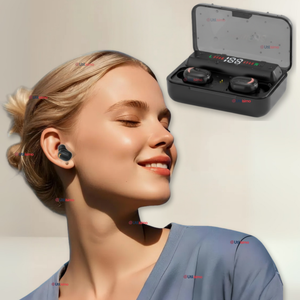 Audífonos Inalámbricos Bluetooth iOS Android Sonido Estéreo Negro