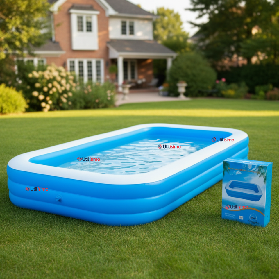 Piscina Inflable Rectangular 305X183X60cm Color Azul