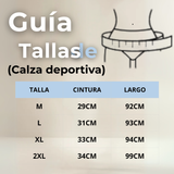 Calza Leggings Deportiva Tiro alto Con Faja Reductora Y Moldeadora Mujer