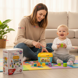 Cubo Bloques De Construcción 16 Figuras Educativo Didáctico Juguete Bebé Niño Niña