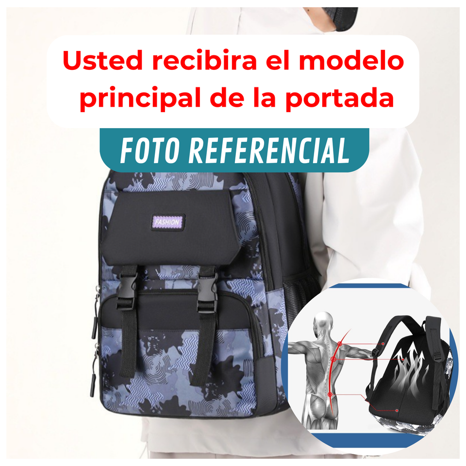Mochila Escolar Juvenil Universitaria 47cm