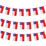 Pack 3 Guirnaldas Decorativas Banderines  Bandera de Chile fechas Patrias