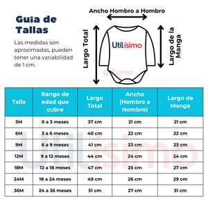 Pack 5 Bodys Bebé Niña Manga Larga Tedmimak 100% Algodón