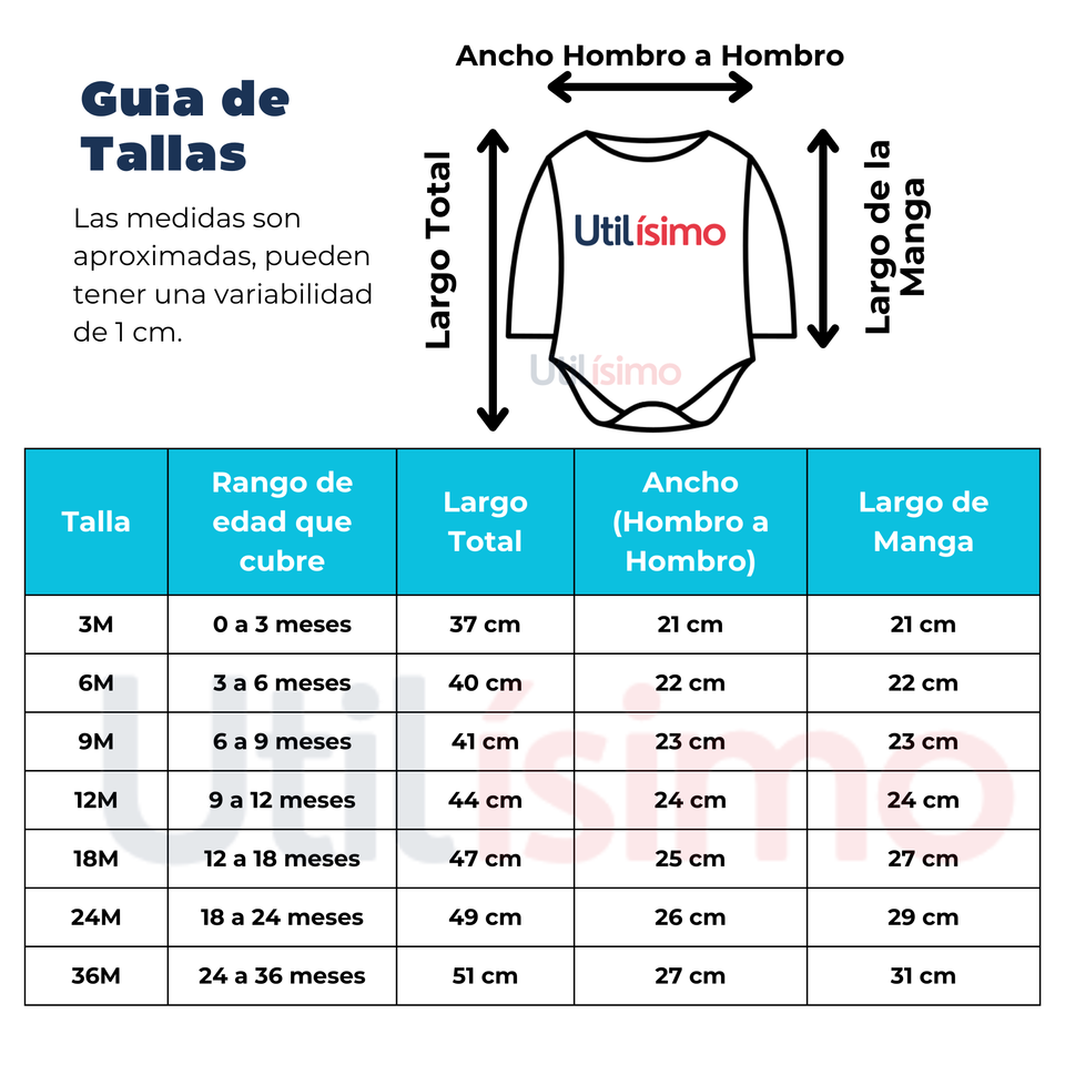Pack 5 Bodys Bebé Niña Manga Larga Tedmimak 100% Algodón