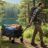 Carrito Compras Plegable Organizador Ideal Para El Camping 100Kg